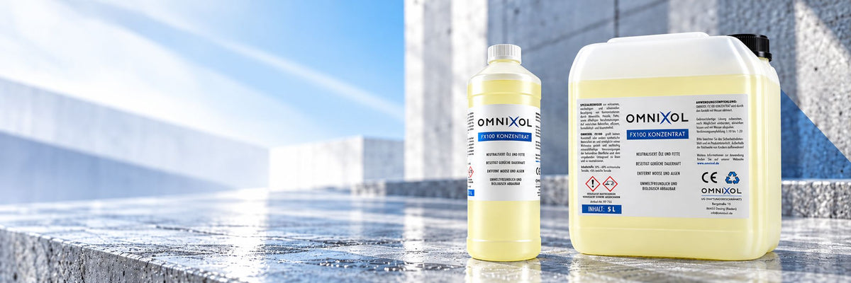 Omnixol FX100 für die Reinigung von Heizöl und Mineralöl in mineralischen Baustoffen